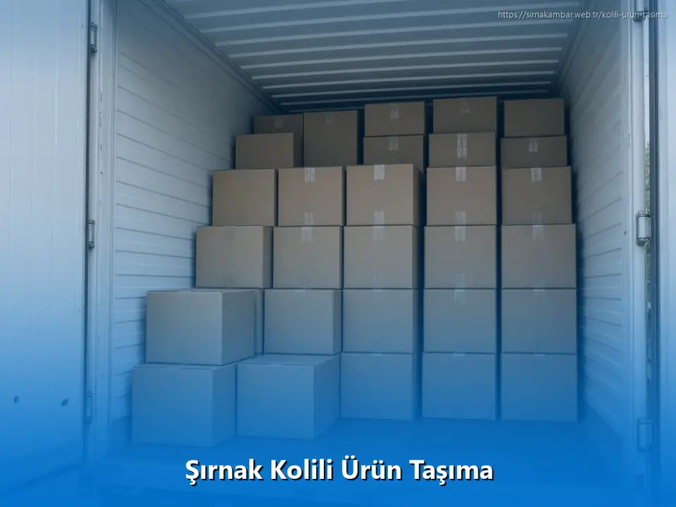 Şırnak Kolili Ürün Taşıma
